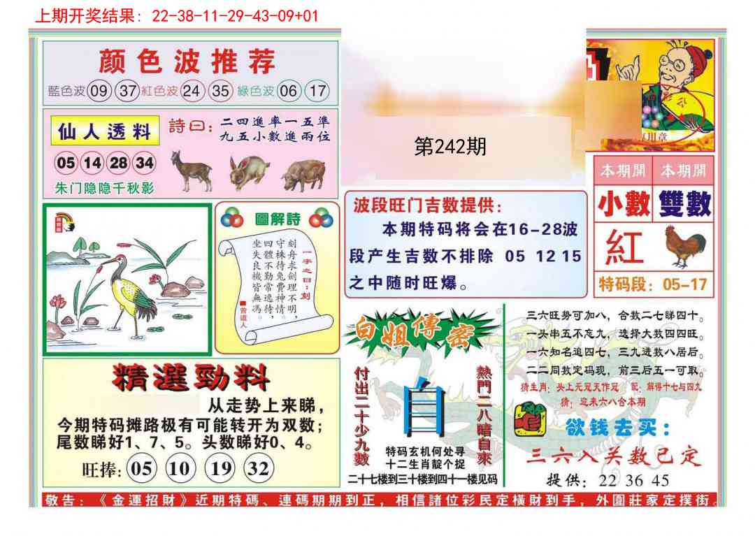 242期金运招财[图]