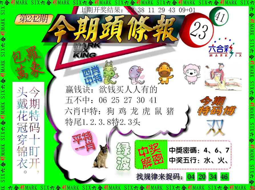 242期今期头条报[图]