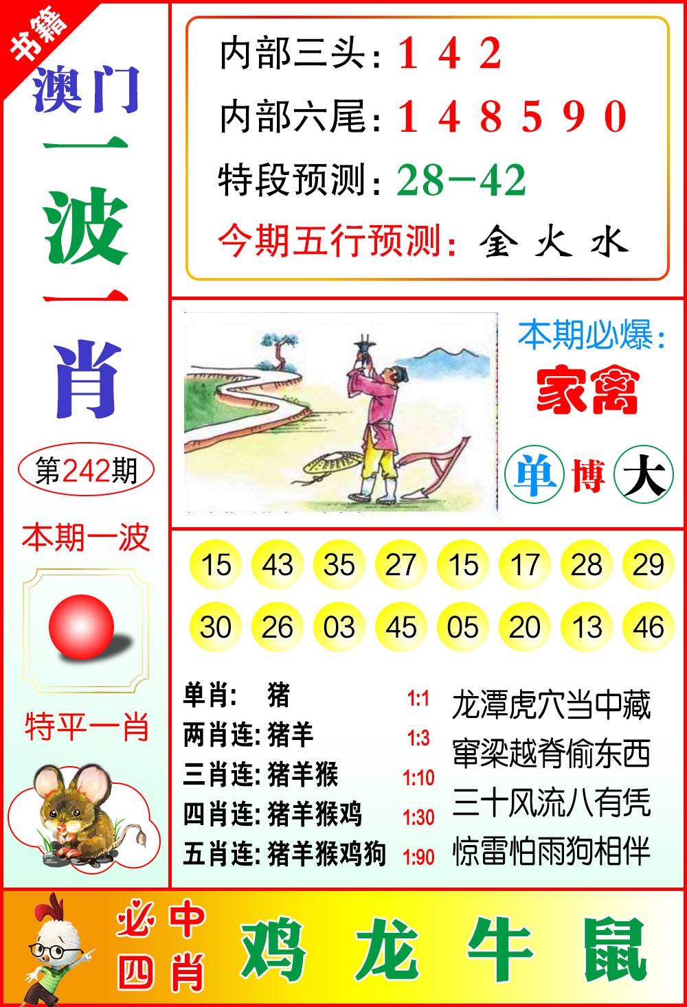 242期澳门一波一肖[图]