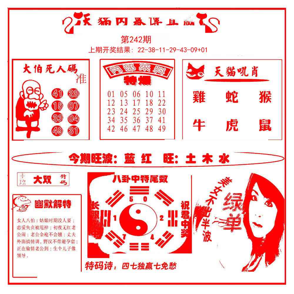 242期内幕传真图[图]