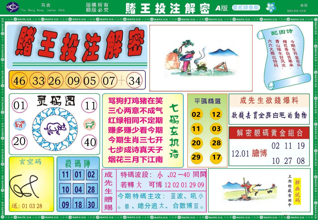 243期赌王投注解密[图]