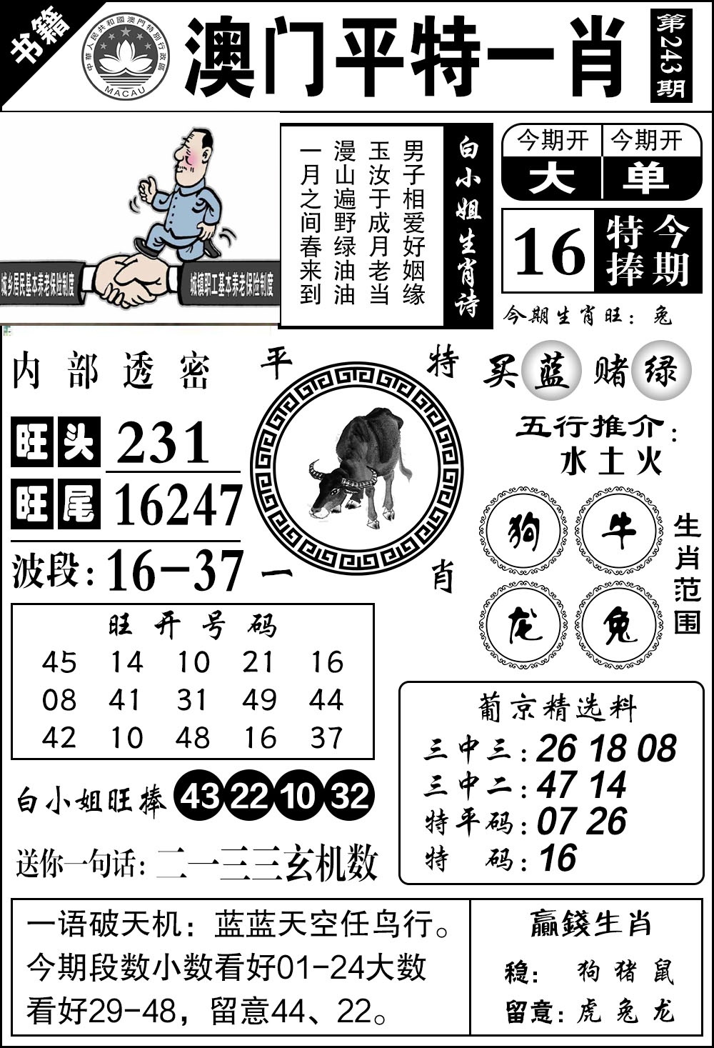 243期澳门内部透密[图]