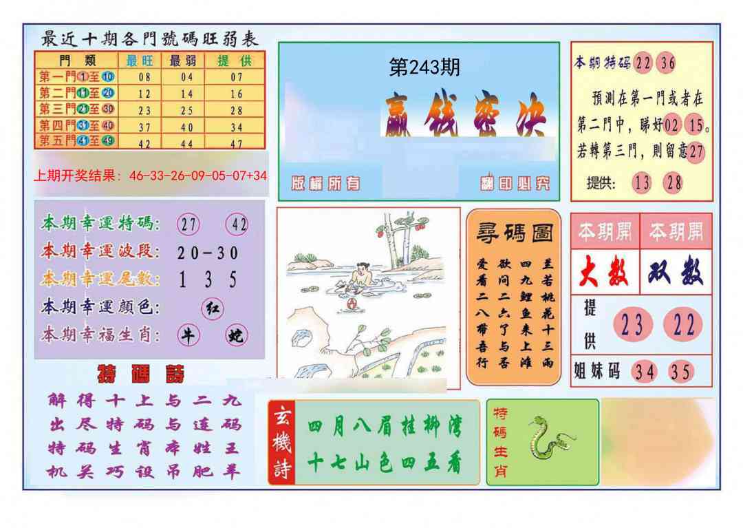 243期九龍赢钱密决(推荐)[图]
