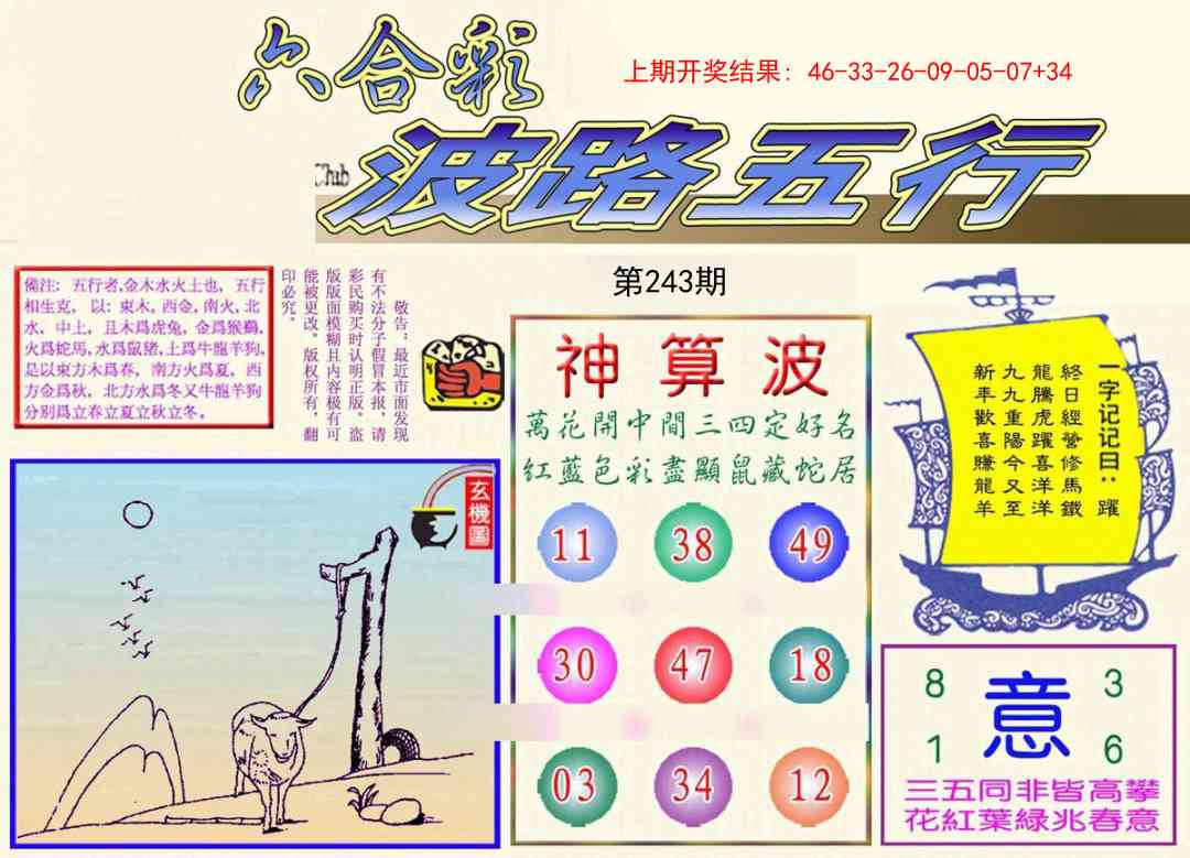 243期波路五行[图]