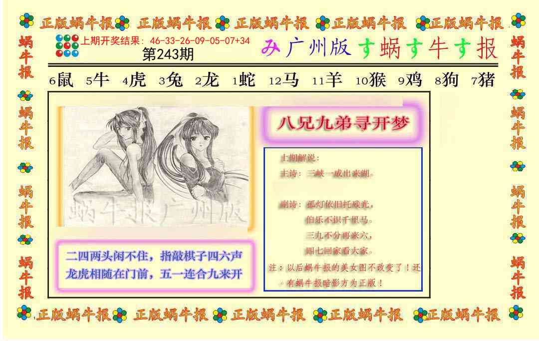 243期正版蜗牛报[图]
