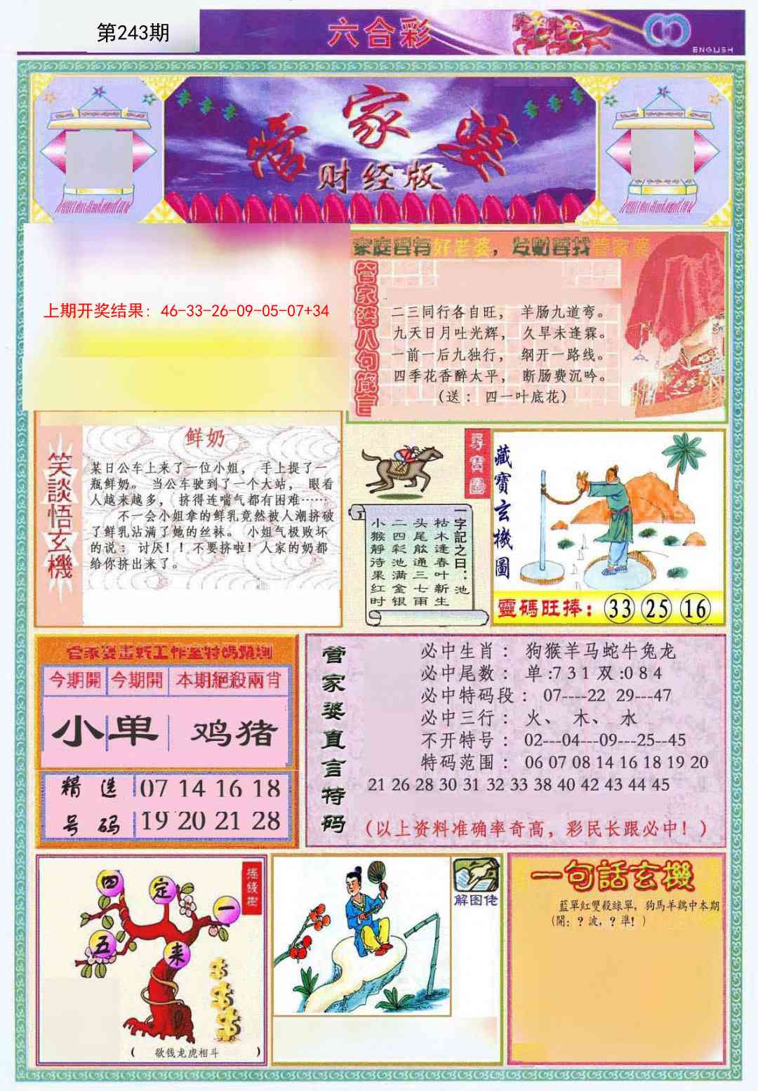 243期管家婆财经版[图]