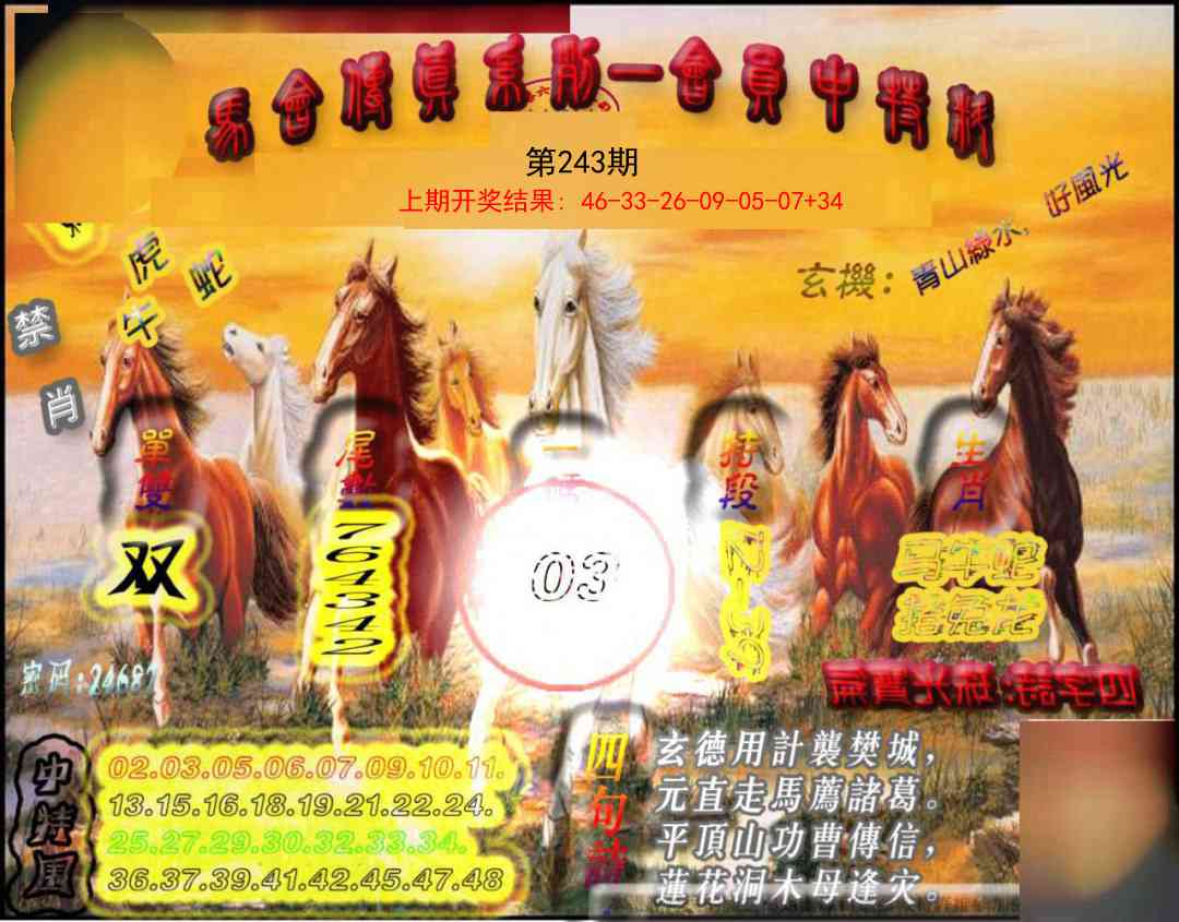 243期马会传真-会员报[图]