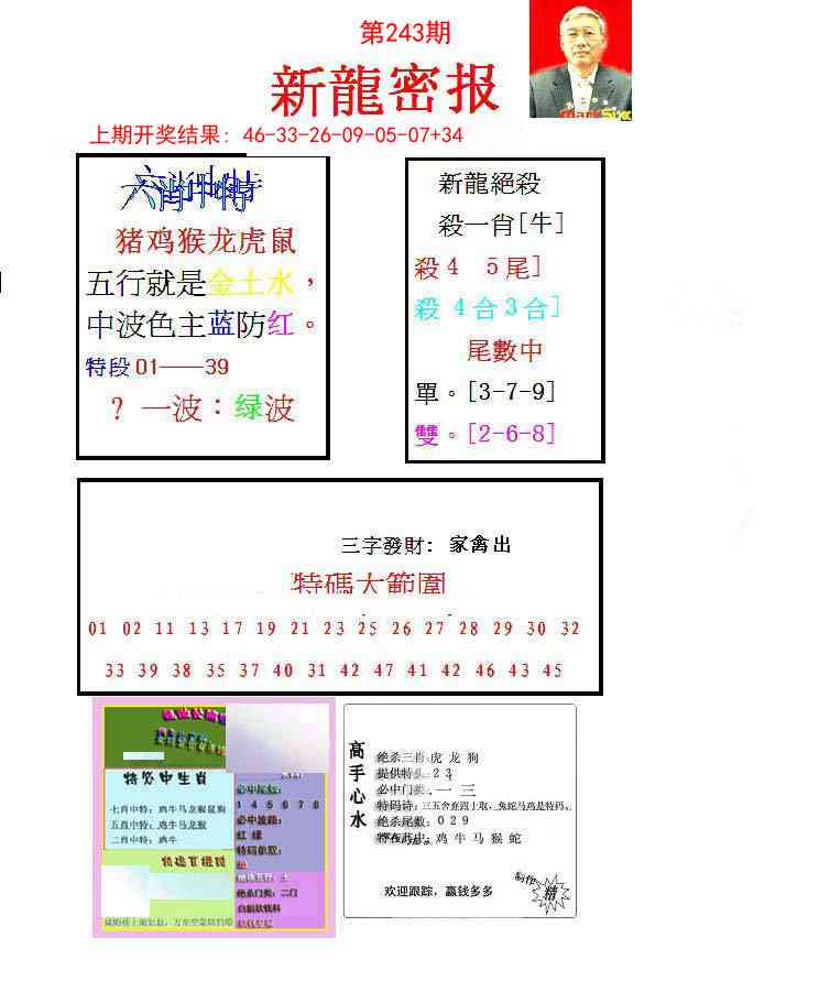 243期新龙密报[图]