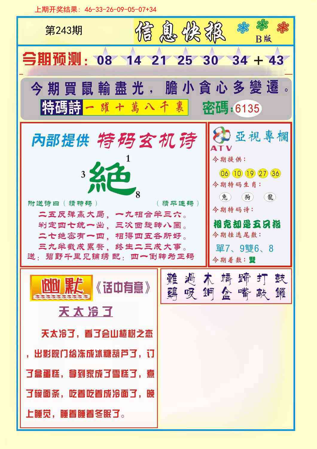243期信息快报B[图]