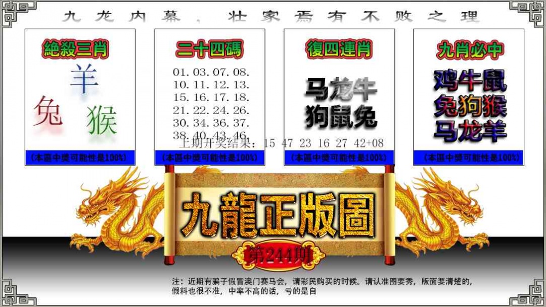244期九龙正版图[图]