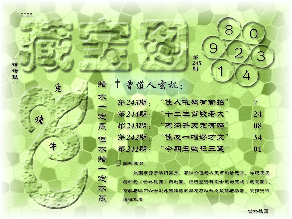 245期《藏宝图》[图]