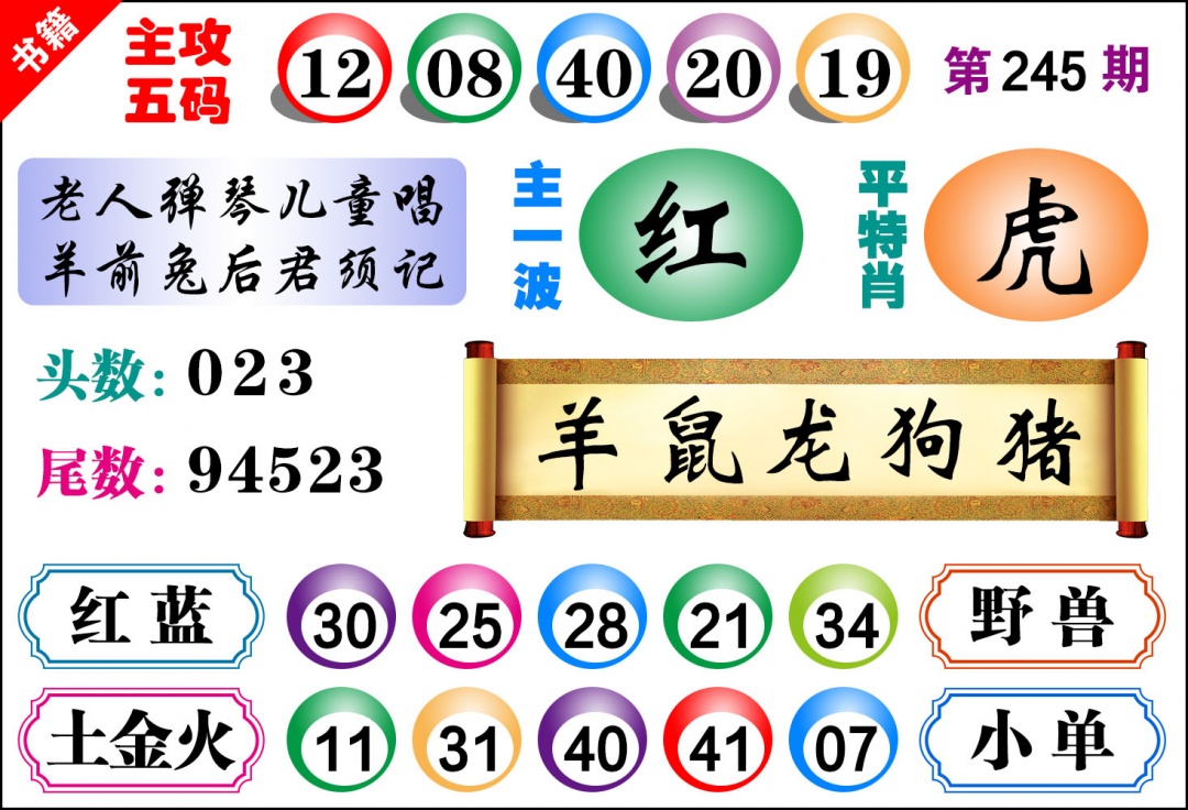 245期澳门主攻五码[图]