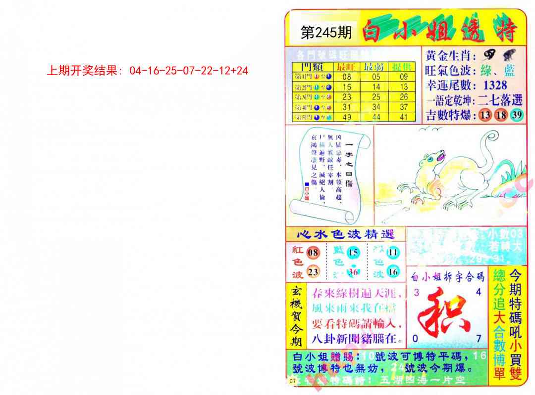 245期白小姐透特[图]