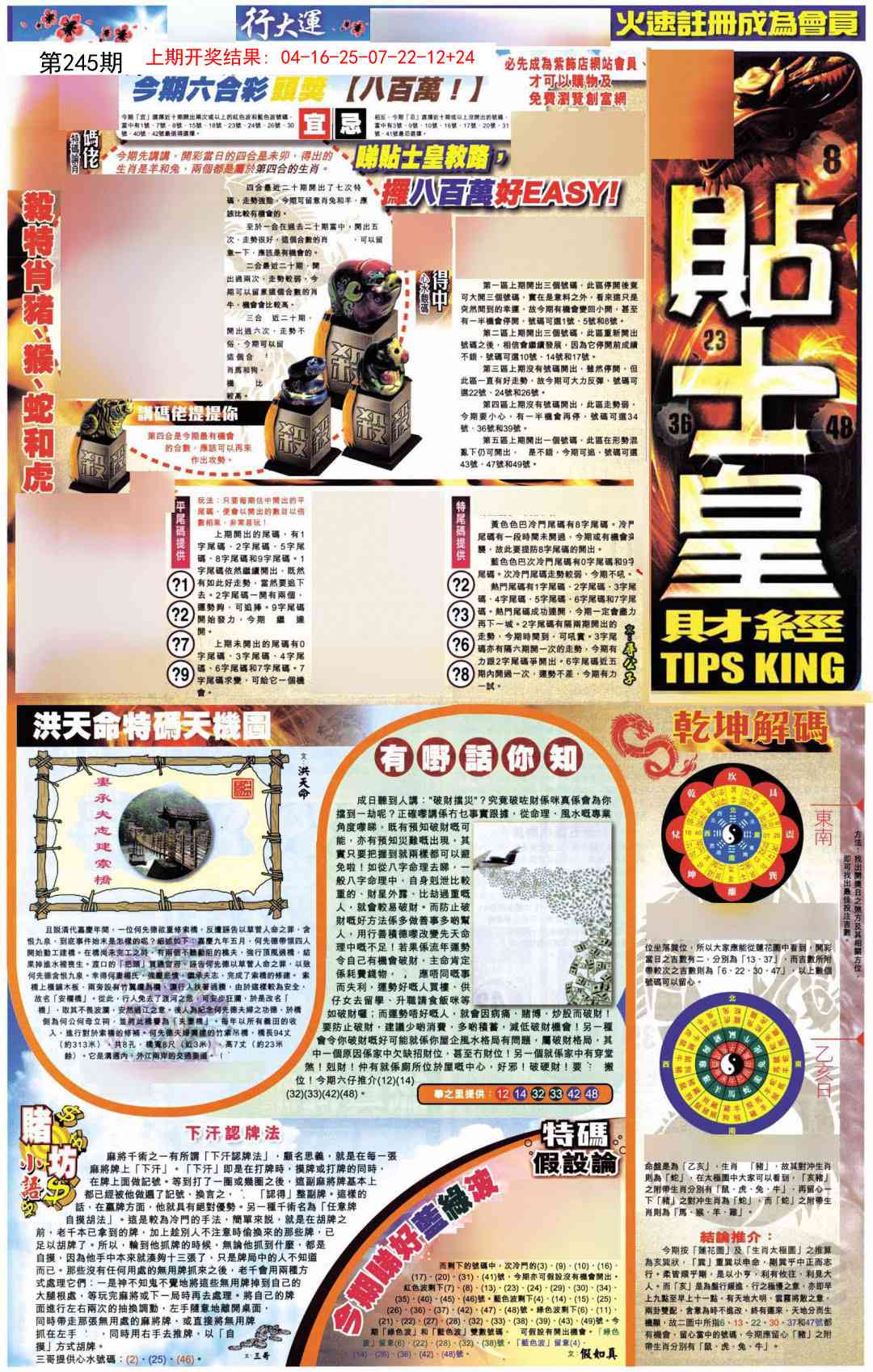 245期贴士皇A加大版[图]