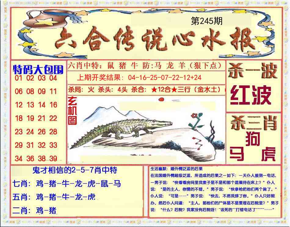 245期六合传说(心水版)[图]