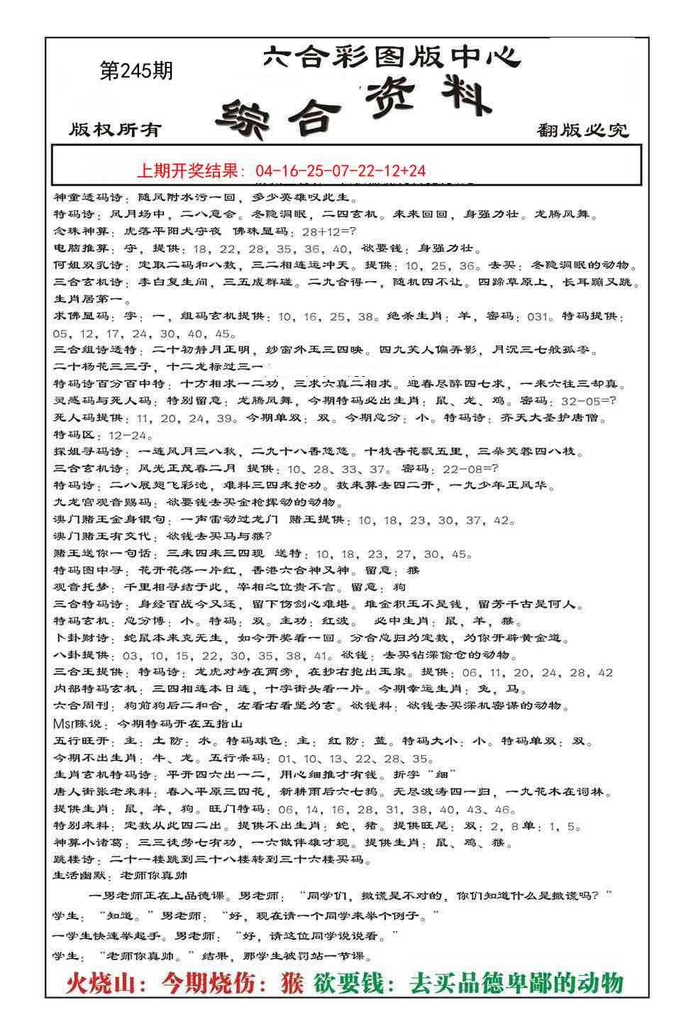 245期内部综合资料[图]