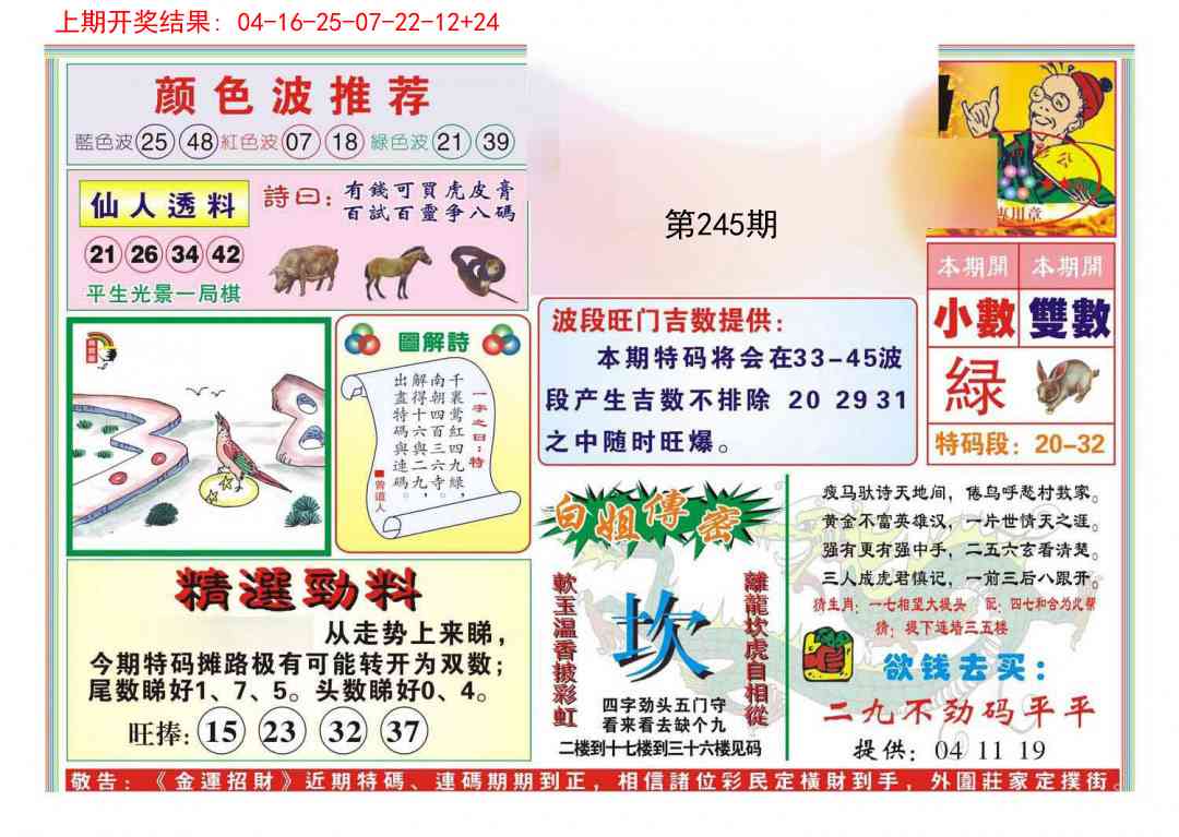 245期金运招财[图]