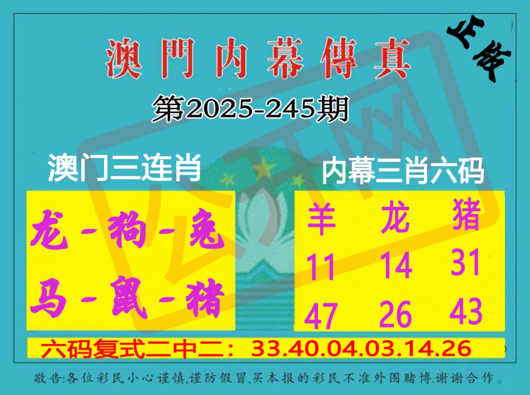 245期内幕传真三肖版[图]