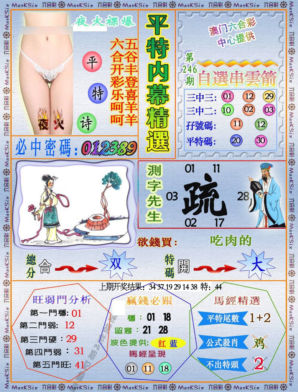 246期平特内幕精选[图]