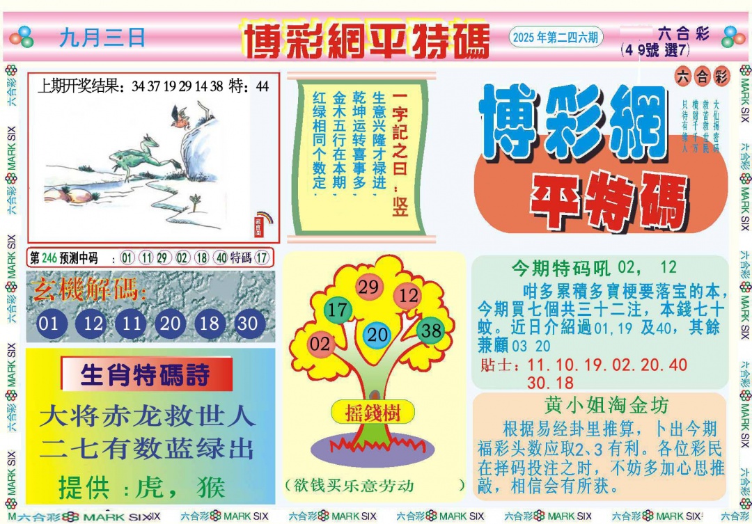 246期博彩网平特报[图]