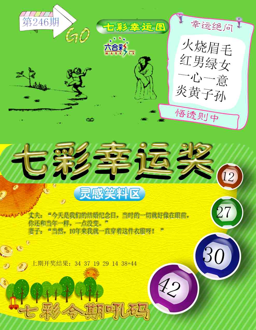 246期七彩幸运奖[图]