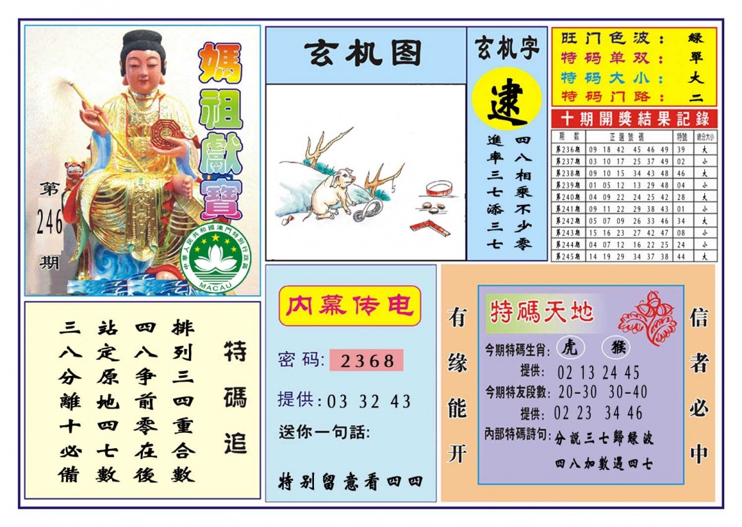 246期马祖献宝[图]