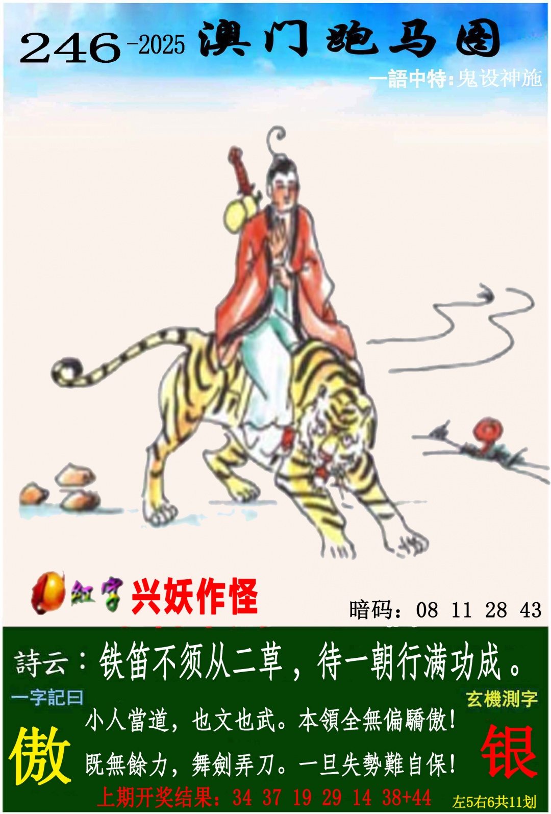 246期跑马图[图]