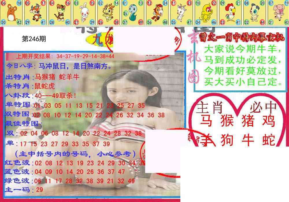 246期特码生肖图[图]