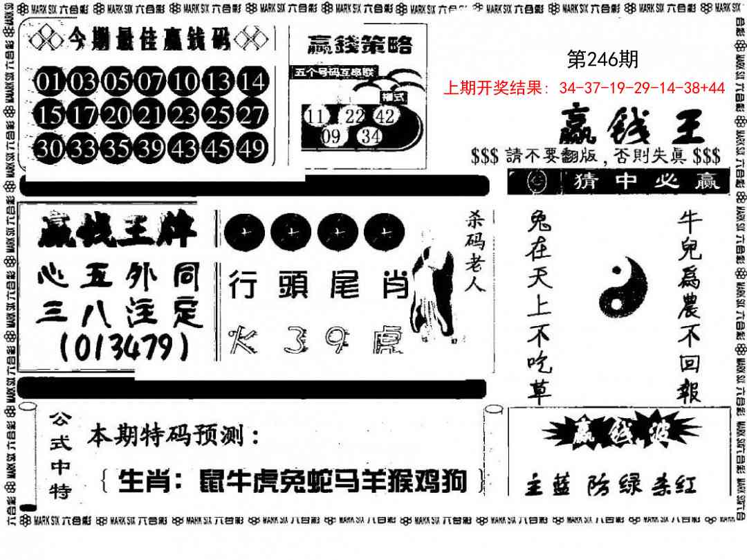 246期赢钱料[图]