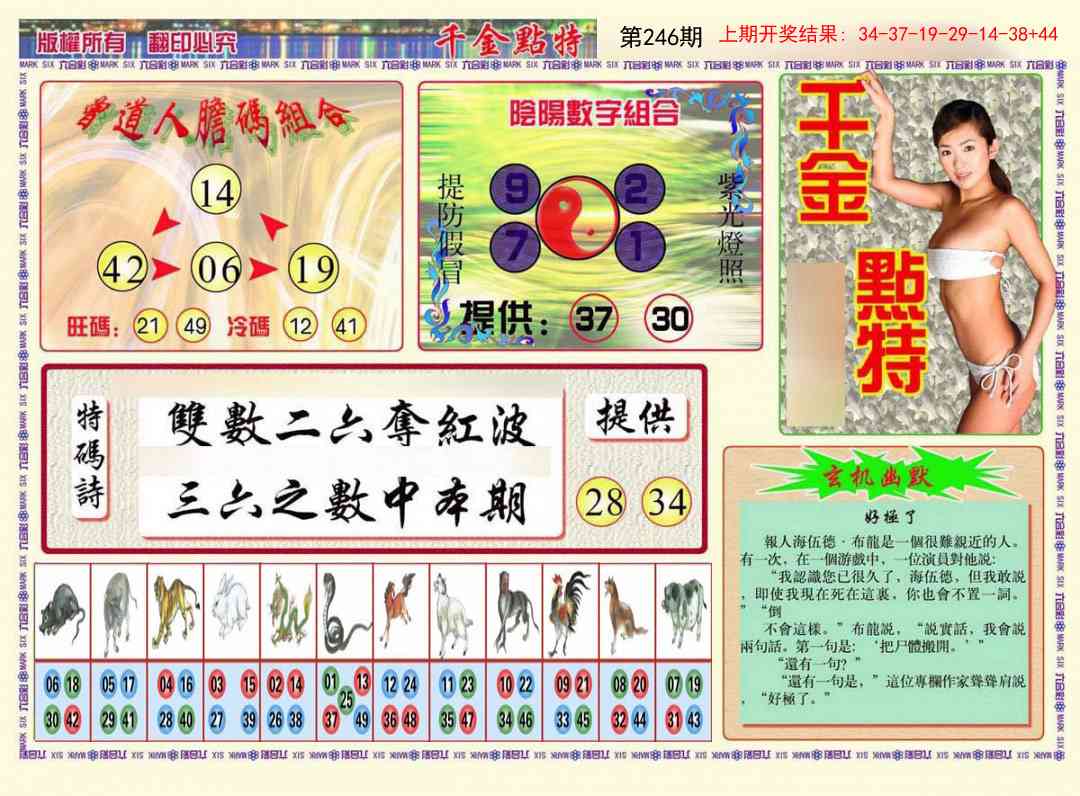 246期千金点特B[图]