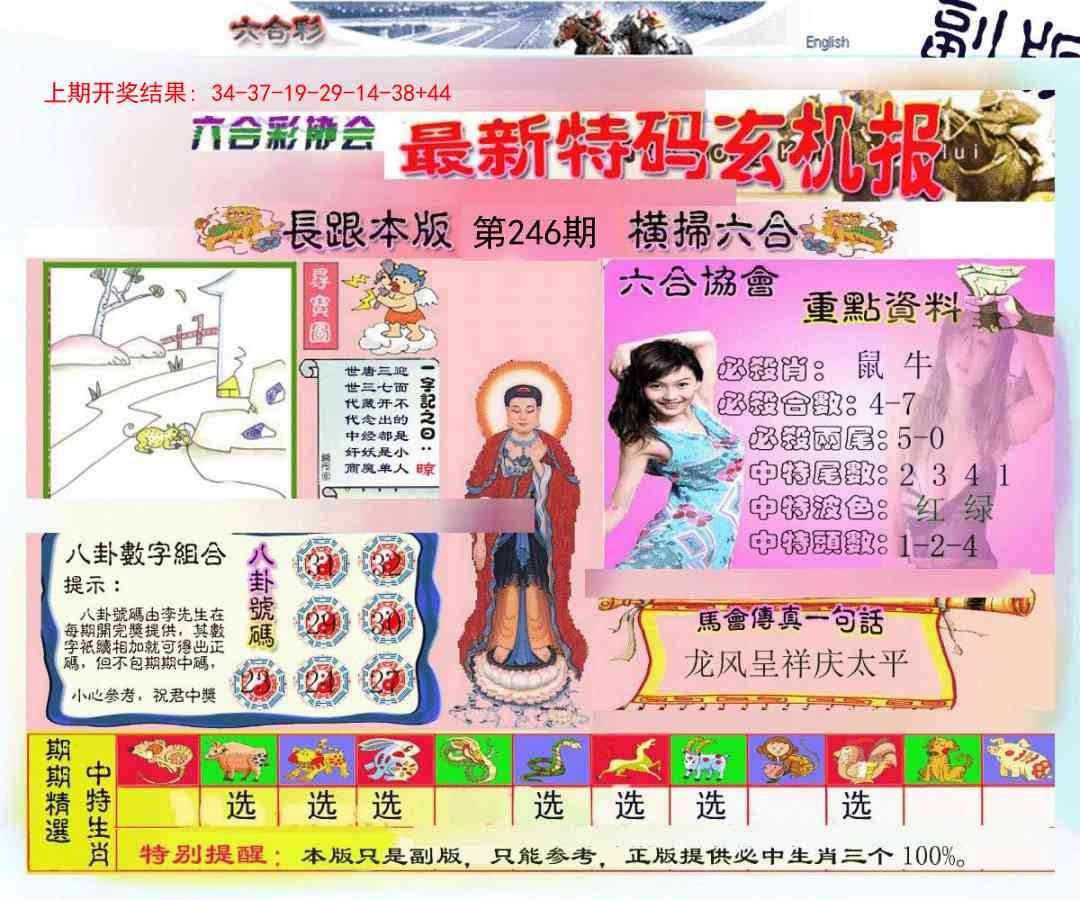 246期九龍内幕玄机报[图]