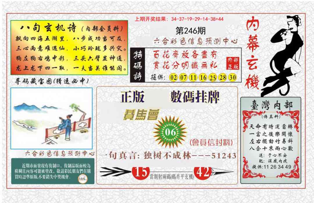 246期内幕玄机报[图]