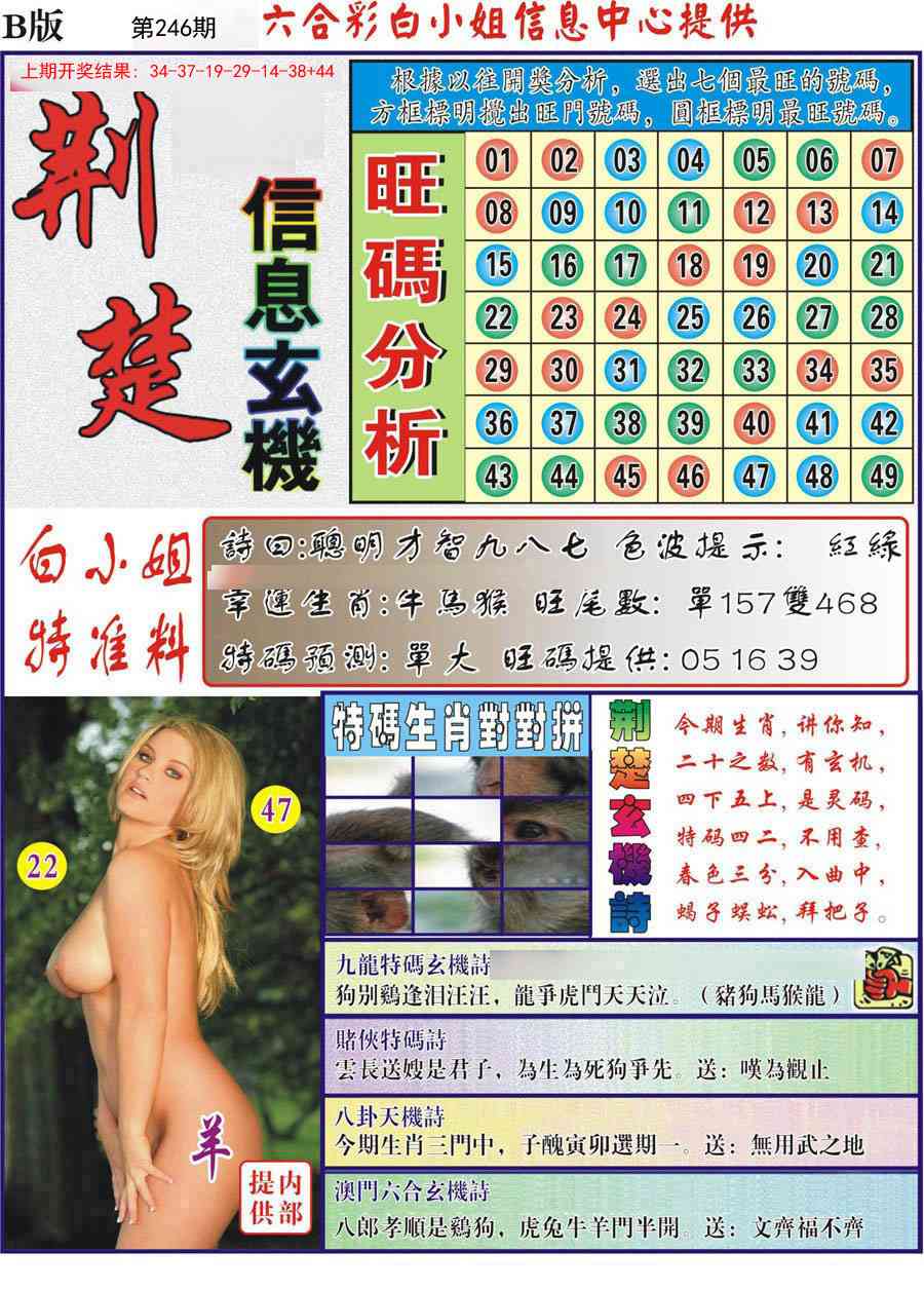 246期荆楚信息玄机B[图]