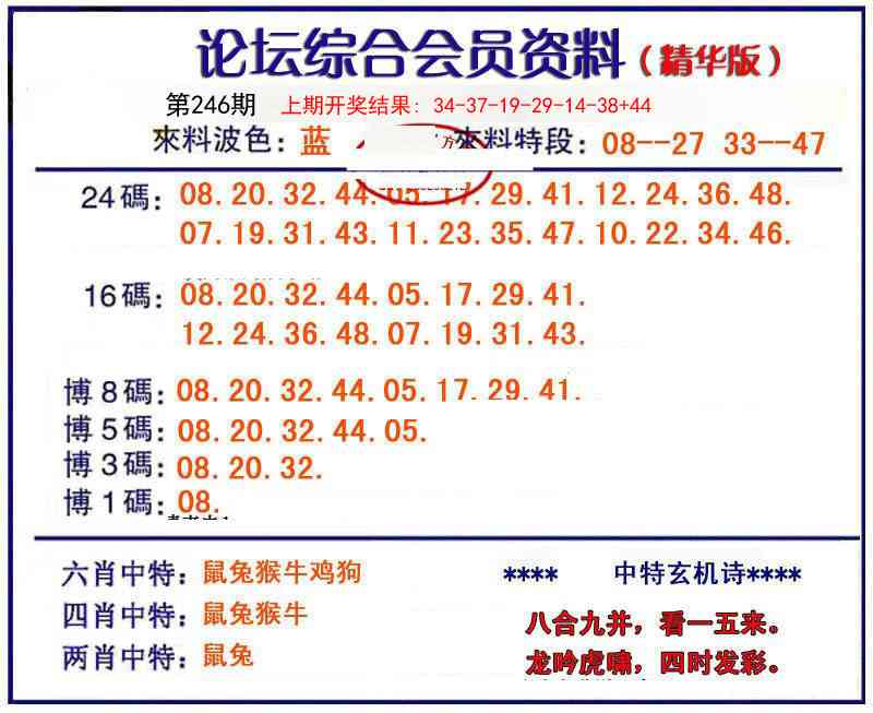 246期综合会员资料[图]