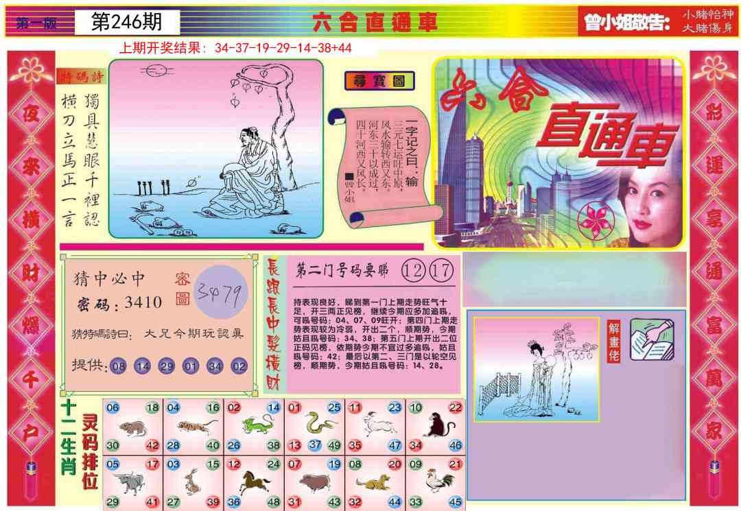 246期六合直通车A[图]