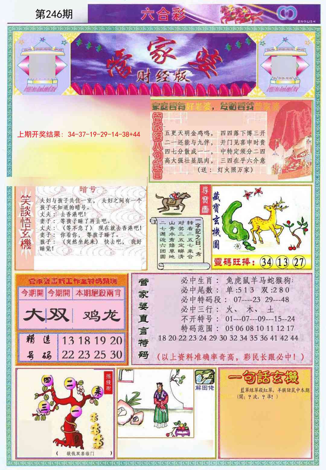 246期管家婆财经版[图]