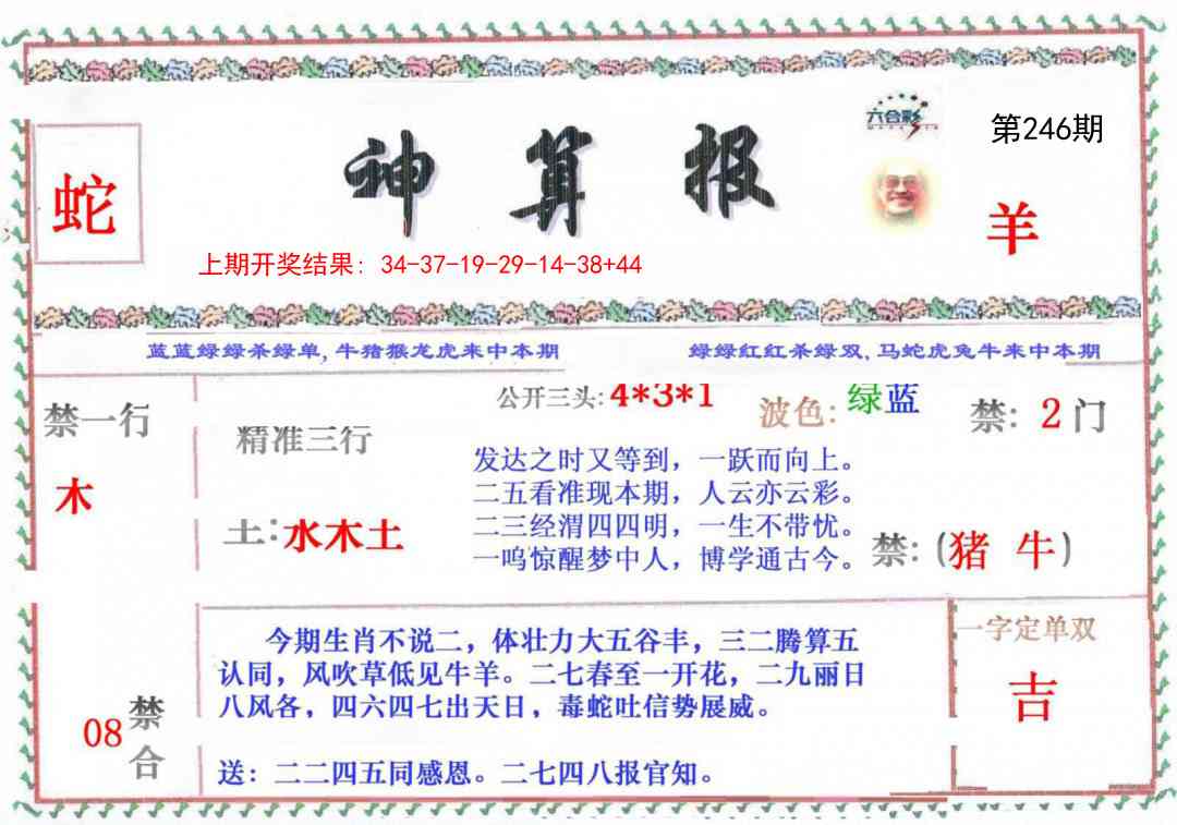 246期神算报[图]