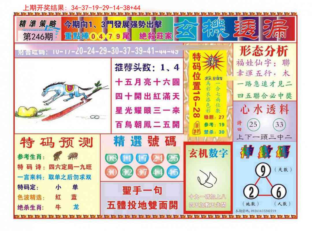 246期玄机透漏[图]