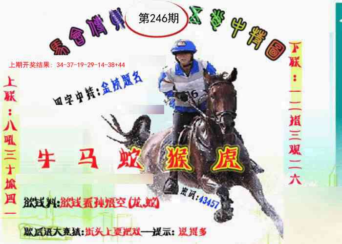246期马会传真-五肖料[图]