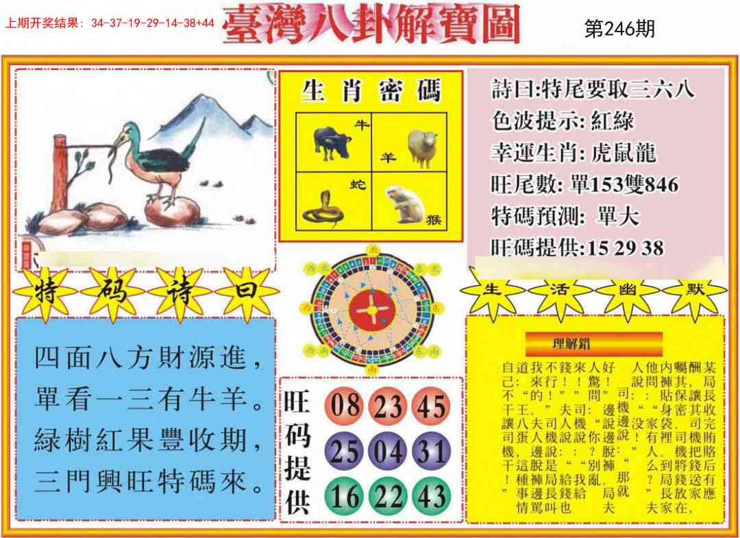 246期台湾八卦解宝图[图]