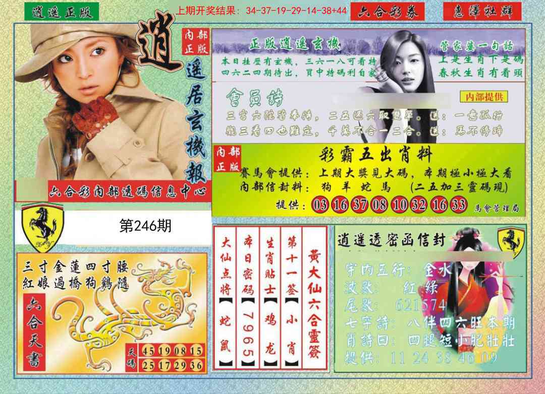 246期逍遥玄机报[图]