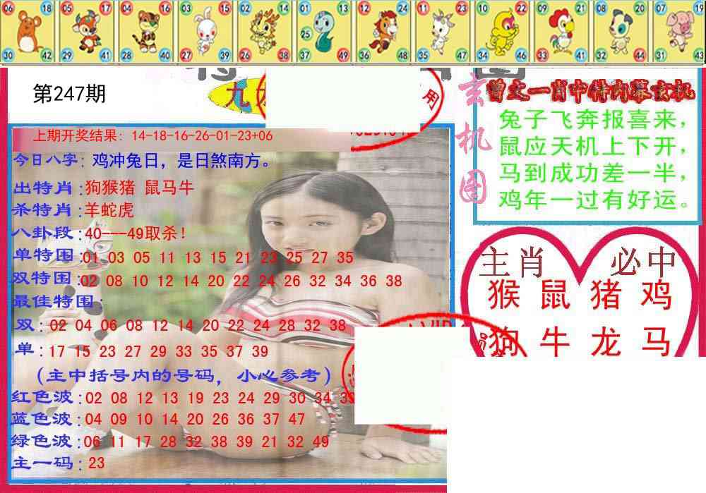 247期特码生肖图[图]