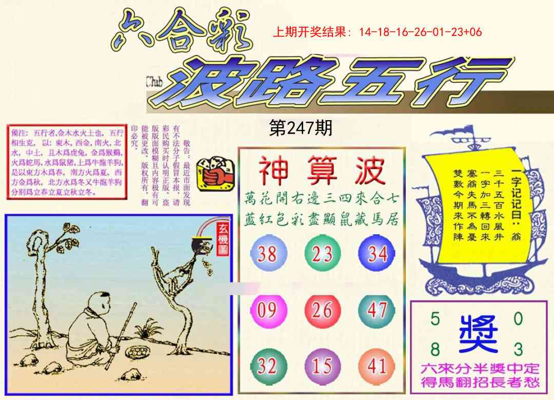 247期波路五行[图]