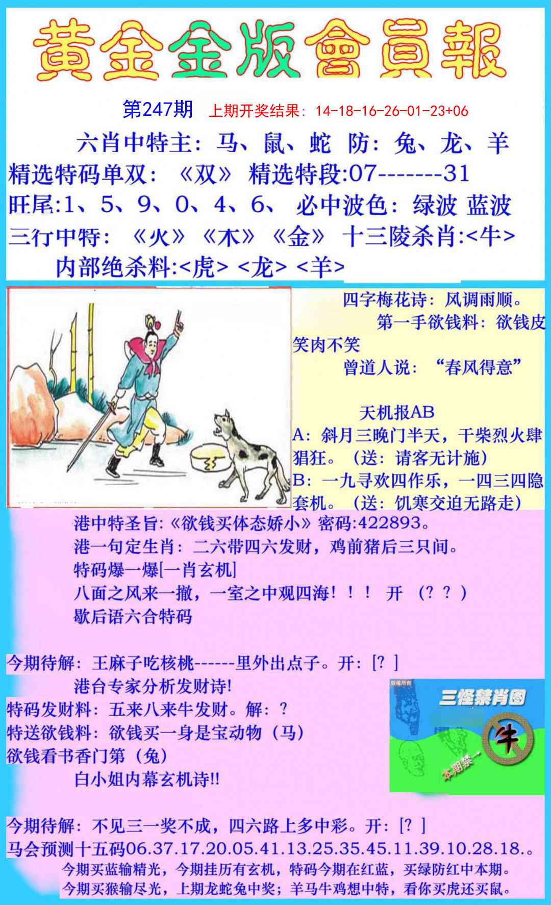 247期黄金金版会员报[图]
