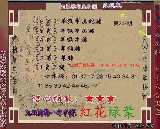 247期独家梅花来料[图]