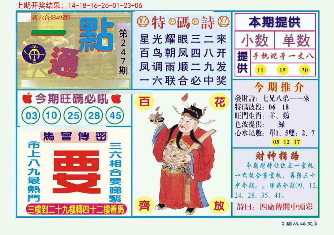 247期一点通[图]