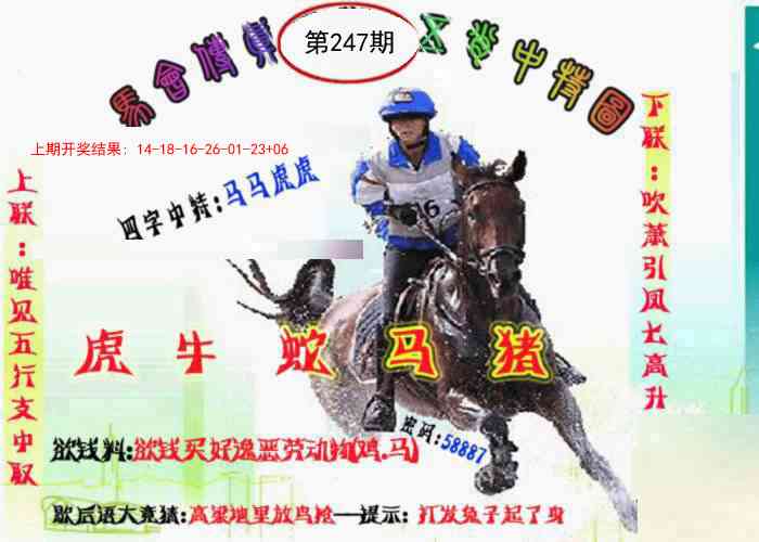 247期马会传真-五肖料[图]