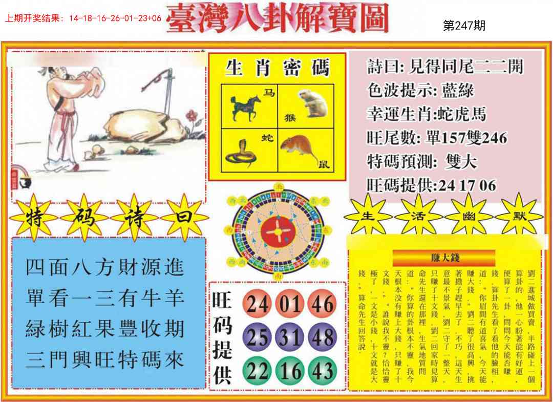 247期台湾八卦解宝图[图]