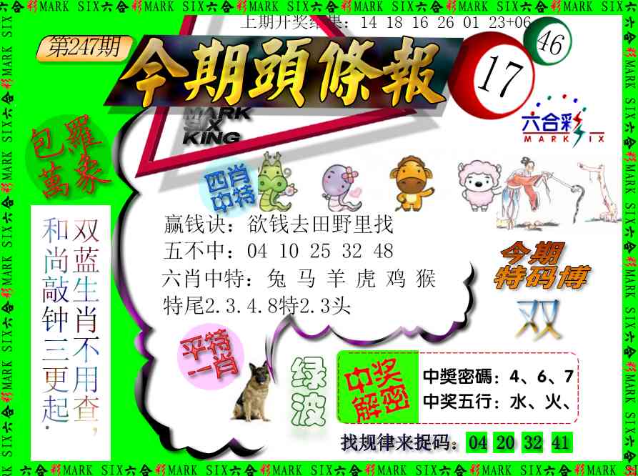 247期今期头条报[图]