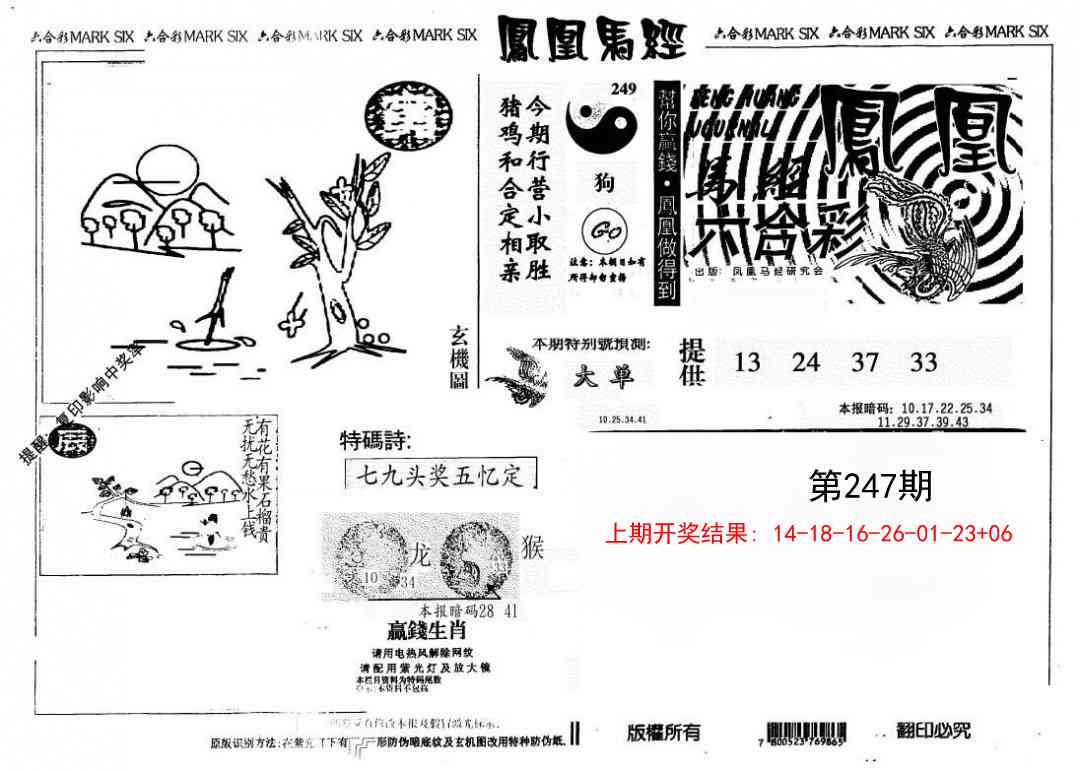 247期另版凤凰马经[图]